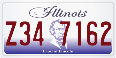 IL license plate Z347162