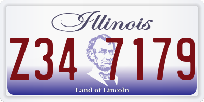 IL license plate Z347179