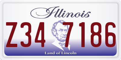 IL license plate Z347186