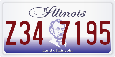 IL license plate Z347195
