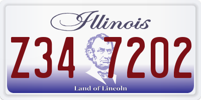 IL license plate Z347202