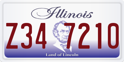 IL license plate Z347210