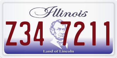IL license plate Z347211