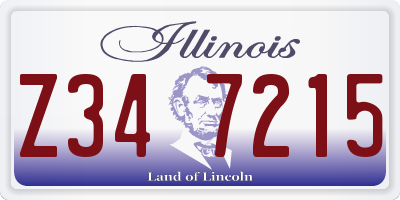 IL license plate Z347215