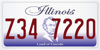 IL license plate Z347220