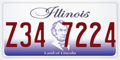 IL license plate Z347224