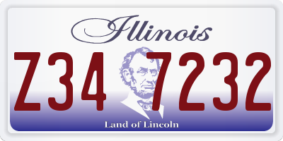 IL license plate Z347232