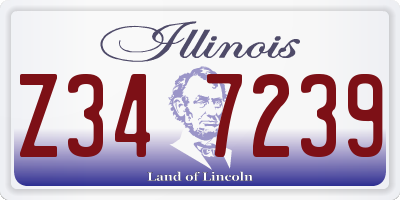 IL license plate Z347239