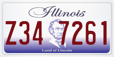 IL license plate Z347261