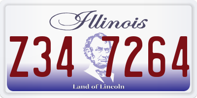 IL license plate Z347264