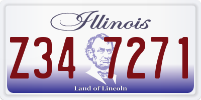 IL license plate Z347271