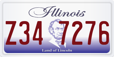 IL license plate Z347276