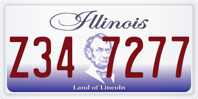 IL license plate Z347277