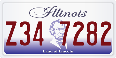 IL license plate Z347282