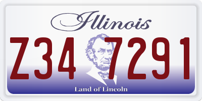IL license plate Z347291
