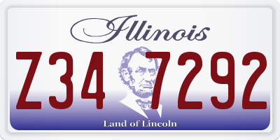 IL license plate Z347292