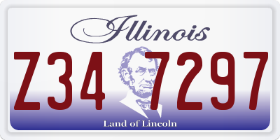 IL license plate Z347297