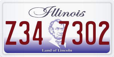 IL license plate Z347302