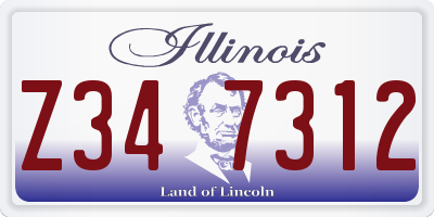 IL license plate Z347312