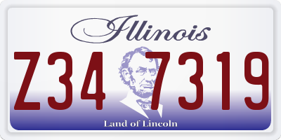 IL license plate Z347319