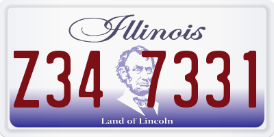 IL license plate Z347331