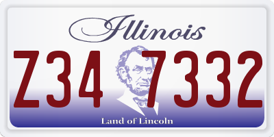 IL license plate Z347332