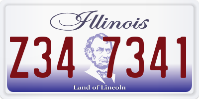 IL license plate Z347341