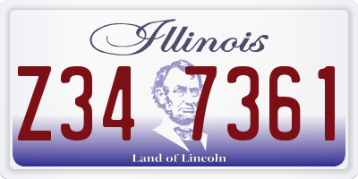 IL license plate Z347361