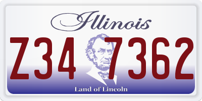 IL license plate Z347362
