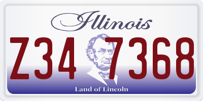 IL license plate Z347368