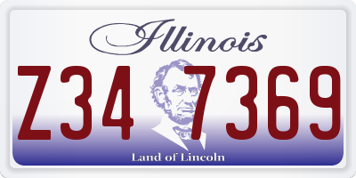 IL license plate Z347369