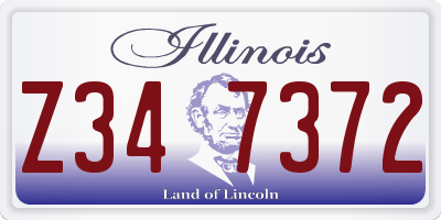 IL license plate Z347372