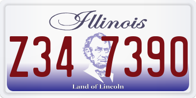 IL license plate Z347390