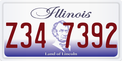 IL license plate Z347392
