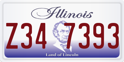 IL license plate Z347393