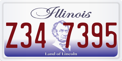 IL license plate Z347395