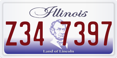 IL license plate Z347397