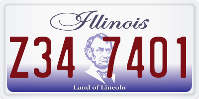 IL license plate Z347401