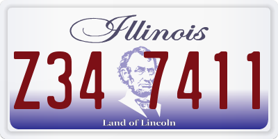 IL license plate Z347411