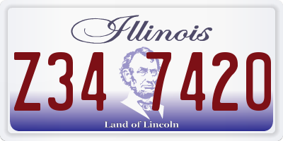 IL license plate Z347420