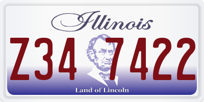 IL license plate Z347422