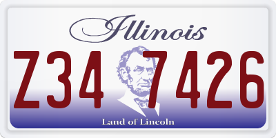 IL license plate Z347426