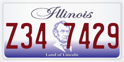 IL license plate Z347429