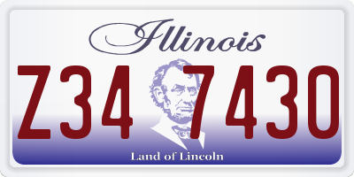 IL license plate Z347430