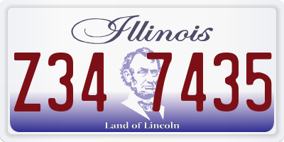 IL license plate Z347435