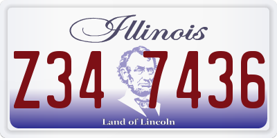 IL license plate Z347436