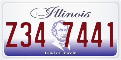 IL license plate Z347441