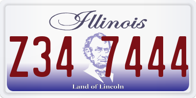 IL license plate Z347444