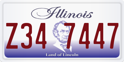 IL license plate Z347447