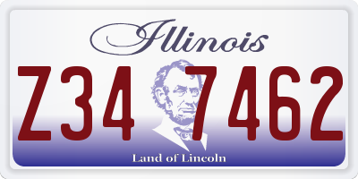 IL license plate Z347462